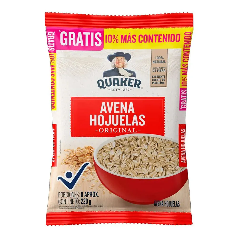 Avena quaker hojuelas 200g