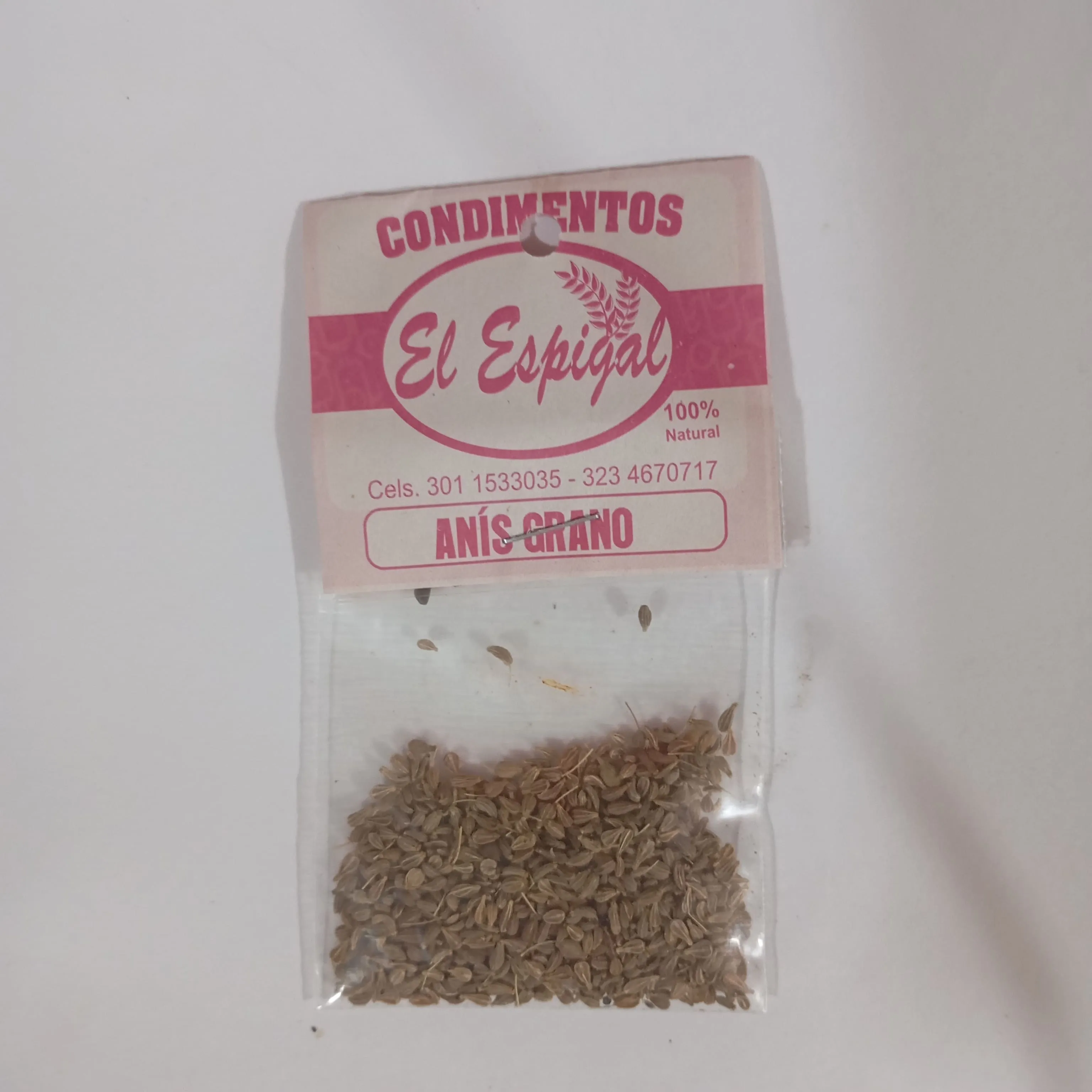 Anís en grano